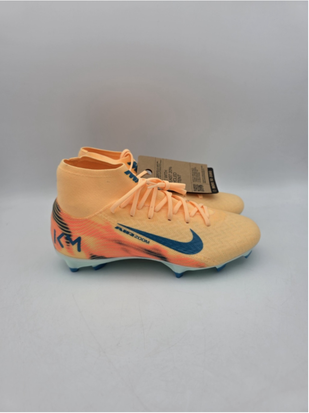 Nike Superfly 10 Academy KM FG/MG Melon Tint Kylian Mbappe FQ8293-801 sz 4 Men